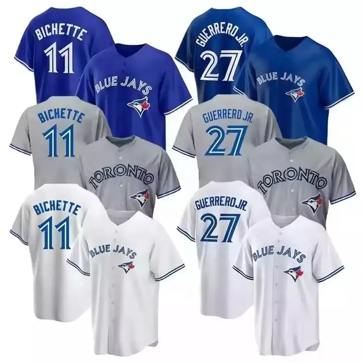 Ensemble d'uniformes de baseball personnalisés Chemises MLBing Jersey avec bande d'impression par sublimation de logo Vêtements de baseball et softball