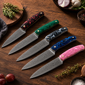 Custom Marble Pattern Acrylic Handle Blanks Knife Making <b>Material</b> for Chef Knife Folding Knife Outdoor Knife - Product Image 5