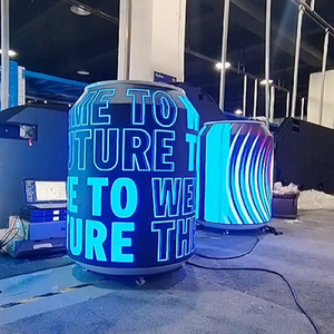 จอแสดงผล LED รูปทรงกระป๋องแบบกำหนดเอง 360 องศา °   หน้าจอ LED ทรงกระบอกแบบยืดหยุ่นสำหรับโฆษณาบนกระป๋องเบียร์เคลื่อนที่ เหมาะสำหรับงานนิทรรศการและบาร์ - Product Image 4