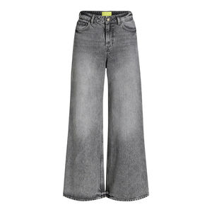 กางเกงยีนส์เดนิมทรงบานเอวกลางทรงปกติสำหรับผู้หญิง ผ้าฝ้ายใส่สบาย ยืดหยุ่น มีไซส์พลัส กางเกงยีนส์เดนิมทรงบานสำหรับฤดูหนาว - Product Image 1