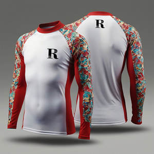 Nouveau Design pour femmes taille adulte coupe ajustée vêtements de Compression chemises de protection contre les éruptions cutanées vêtements personnalisés respirants confortables - Product Image 2