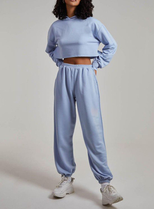 เสื้อครอปถักมีฮู้ดทันสมัยสำหรับผู้หญิงเครื่องแต่งกายแนวสตรีทแฟชั่นลำลองทันสมัยสำหรับทุกฤดูกาล - Product Image 3