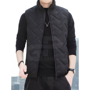 Veste matelassée légère sans manches pour homme, vêtements d'extérieur chauds pour l'hiver Gilet matelassé élégant pour homme - Product Image 4