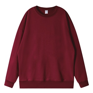 Haute qualité 300gsm CVC 85% coton mélangé goutte épaule sweat-shirt vierge pour hommes femmes usine en gros impression de logo personnalisé - Product Image 3