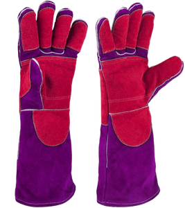 ถุงมือเชื่อมหนังวัวแท้เสริมแรงพิเศษ สำหรับงานทั่วไป ป้องกันความร้อน หนา 11 ออนซ์ ทนทาน - Product Image 5