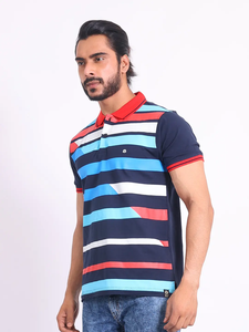 Camiseta de algodón 100% mercerizado Premium a la moda, Media manga de ajuste Regular para cuello de Polo, ropa informal cómoda y elegante para - Product Image 5