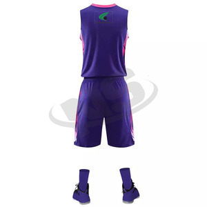 Suministro de fábrica, uniforme de baloncesto, 100% poliéster, ropa deportiva hecha a medida, Kit de equipo para hombres, impresión por sublimación, tela de secado rápido - Product Image 3