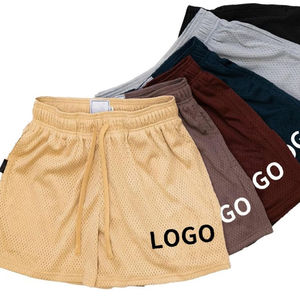 Wholesale Custom Men Casual Double <b>Layer</b> Sublimation 100% Polyester Breathable Quick Dry Streetwear Gym Basketball 5 Inch Inseam - Product Image 1