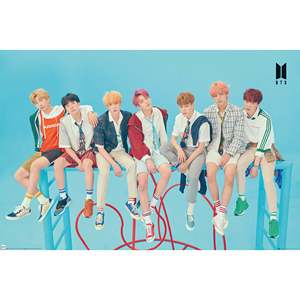 Modern Blue for BTS <b>Poster</b> Made of High Quality Paper for Wall Decor - Product Image 1