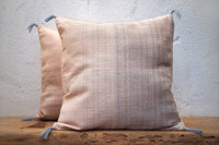 Housses de coussin personnalisées OEM modernes carrées, écologiques, réversibles, en coton et rembourrage en polyfill, avec fermeture enveloppe |   Maison multicolore