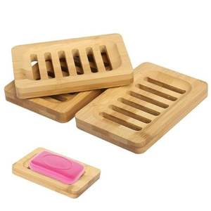 Porte-savon en bois naturel et écologique véritable Porte-savon en bois pour salle de bain Qualité super spéciale - Product Image 1