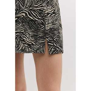 Minifalda informal natural sin costuras con abertura - Product Image 3