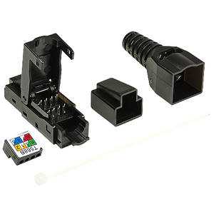 Connettore di rete Cat.6a RJ45 UTP Universale Montaggio semplice 10 pezzi - Product Image 2
