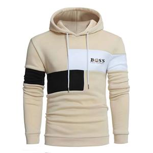 Sweat à capuche d'hiver personnalisé pour hommes et femmes 100% coton Streetwear uni surdimensionné avec deux tons directement du fabricant - Product Image 2