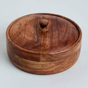 Caja de Chapati de madera de diseñador artesanal hecha a mano con talla decorativa para regalar a precio al por mayor por AAlIYAN IMPEX - Product Image 2