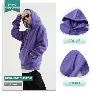 Sweat à capuche surdimensionné vierge en polaire de haute qualité Sweats à capuche et sweat-shirts unisexes personnalisés grande taille pour hommes - Product Image 2