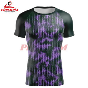 เสื้อยืดรัดรูปแห้งเร็วสำหรับผู้ชาย, เสื้อยืดออกกำลังกายกลางแจ้งวิ่งเข้ายิมระบายอากาศได้ดี - Product Image 4