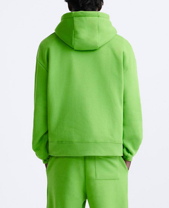 Chándal de gran tamaño de algodón de invierno para hombres, Sudadera con capucha desgastada estampada, conjuntos de chándales de lavado - Product Image 2