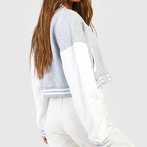 High Quality Hot Sale 2024 <b>women</b> <b>Varsity</b> Letterman <b>Jacket</b> Baseball Player Wool Body Leather Sleeves Chenille Letter Patch <b>Jacket</b> - Product Image 3