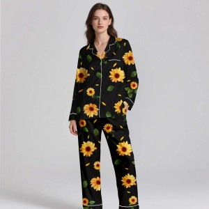 Comfy Women's Sleepwear 2pcs Long Sleeves <b>Pyjamas</b> Set Women Cute Loungewear Pajamas Women's Pajama Set Christmas Pj's - Product Image 1