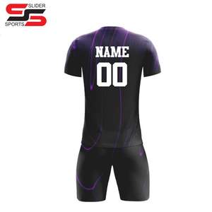 Uniformes de fútbol de club de equipo de alta calidad, camisetas de fútbol, conjunto de pantalones cortos de dos piezas para hombre, Conjunto de camiseta de fútbol de sublimación personalizada para niños - Product Image 4