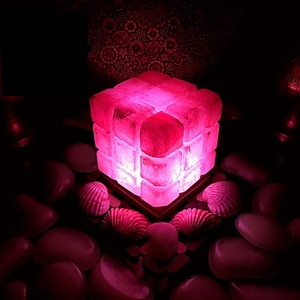 Lámparas de sal con forma de cubo forrado del Himalaya en tamaños personalizados, lámparas de sal del Himalaya superiores, lámparas de sal del Himalaya al por mayor - Product Image 6