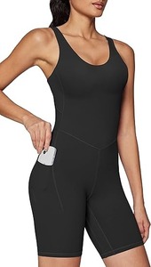 2025 entraînement sans couture Yoga Gym moulante barboteuses Sexy dos nageur contrôle du ventre soutien-gorge rembourré costume confortable course Yoga survêtement - Product Image 6