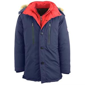 เสื้อแจ็คเก็ตกันหิมะสำหรับผู้ชายเสื้อพาร์กาขนหมาป่าแบบ2025ระบายอากาศได้ดีใหม่ - Product Image 1