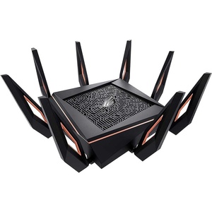 ROG Rapture <span class=keywords><strong>WiFi</strong></span> 6ไตร GT-AX11000แบนด์10กิกะบิตไร้สายเราเตอร์สำหรับเล่นเกมเครือข่ายในบ้านอัจฉริยะ - Product Image 1