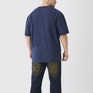 T-shirt décontracté d'inspiration vintage délavé à l'acide Style streetwear surdimensionné pour hommes et femmes Coton délavé avec aspect délavé - Product Image 5