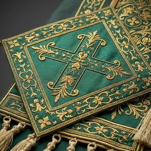 Vestimenta Litúrgica de Lujo para Iglesia Ortodoxa, Bordada a Mano con Hilos Metálicos de Oro, Túnica para Clérigos, Casulla para Sacerdotes - Product Image 6