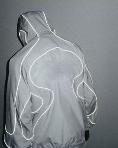 Warm <b>Waterproof</b> Windbreaker Baggy Tracksuit Windbreaker <b>Sets</b> Blank Nylon Plain Windbreak Mens Reflective Polyester Tracksuit - Product Image 2