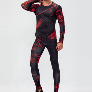Ensemble de survêtements décontractés pour hommes, imprimés, haute performance, durables, confortables, respirants, à séchage rapide, en tissu extensible, pour l'exercice - Product Image 3