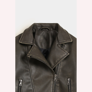 Veste en cuir moderne pour enfants, garçons et filles, confortable, durable, élégante, imperméable, coupe-vent, vêtements d'extérieur, vente en gros, tendance - Product Image 6