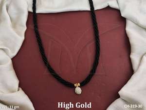 Conjuntos de joyas Envío RTS Desgaste de la boda Joyería de diamantes americanos Alto oro Polaco Piedra completa Diamante americano Mangalsutra - Product Image 5