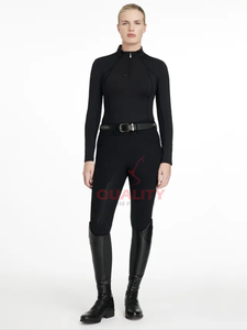 Women <b>Horse</b> <b>Riding</b> Base Layer Lightweight Breathable Quick Dry Moisture Wicking Equestrian Performance <b>Top</b> Base Layer - Product Image 3
