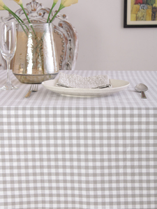 Mantel de boda de Algodón 100% con patrón a cuadros, diseño cuadrado, comedor para adultos, fiestas en casa, técnica tejida de Color gris, restaurantes - Product Image 5