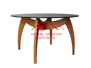 Mesa de centro de madera con patas de Metal de diseño de lujo para el hogar, sala de estar, mesa central de lujo decorativa de madera para boda - Product Image 4