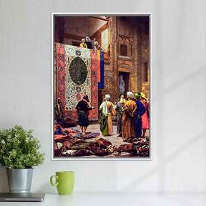 งานศิลปะบนผ้าใบพิมพ์ลายหรูหรา: ศิลปะกระจกสมัยใหม่สำหรับตกแต่งห้องนั่งเล่น, ผ้าใบกรอบสีขาว - Product Image 1