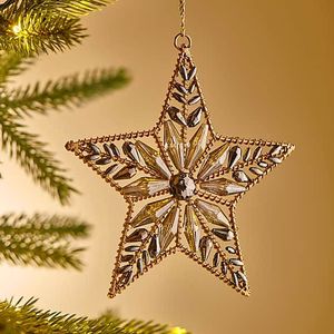 Handcrafted <b>decorative</b> metal Christmas hanging ornaments for <b>winter</b> celebrations weddings parties and festive room <b>decor</b> - Product Image 2