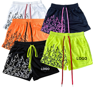 Pantalones cortos de baloncesto para hombre de poliéster de doble capa, precio al por mayor, pantalones cortos de gimnasio con cordón, logotipos con patrón sublimado, talla 6XL - Product Image 3