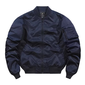 Veste pour hommes de haute qualité avec logo personnalisé OEM Blouson de vol avec impression de broderie pour hommes - Product Image 5