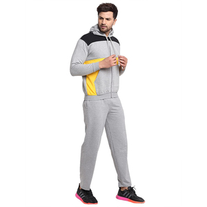 Survêtement de sport d'hiver 100 % coton molletonné pour hommes adultes, avec sweat à capuche élégant et pantalon à taille élastique, idéal pour le football - Product Image 3