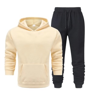 High Quality Winter Distressed French Terry Tracksuits Men Puff Printing Streetwear Cotton Fleece Quick Dry Customized - Product Image 5