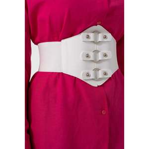 Ceinture Corset Élastique pour Femme avec Détail Anneau - Product Image 2