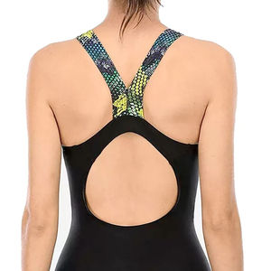 Traje de Baño de Una Pieza para Mujer, Diseño 2026, Azul y Gris, Mangas Largas, Talla Grande, para Playa, Traje de Baño sin Mangas - Product Image 6