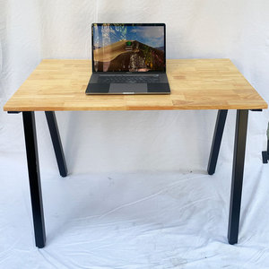 HBPL001 Escritorio para Computadora de Madera de Caucho de 100x60cm con Sistema PLY y Patas de Ensamblaje - Product Image 6