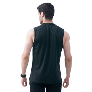Camiseta sin mangas de entrenamiento de algodón transpirable para hombre personalizada OEM, ropa deportiva para gimnasio, camiseta transpirable con espalda cruzada, camiseta informal de verano con estampado 3D para Fitness - Product Image 6