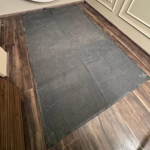 Alfombra de retazos de piel de vaca natural, alfombra de cuero genuino hecha a mano, alfombra rústica moderna para la decoración de la sala de estar del hogar, 9x6 pies - Product Image 6