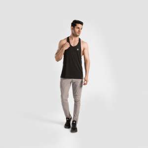 Camiseta sin mangas negra para hombre - Product Image 4
